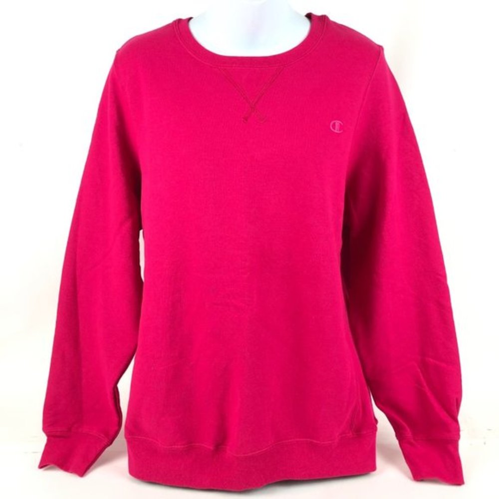 Women's Champion Crewneck Sweatshirt Long sleeve Pink size XL